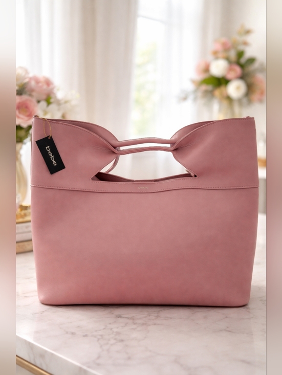 bebe Handbags - Gorgeous Bebe Ali XL Tote in soft blush pink—perfect everyday Use